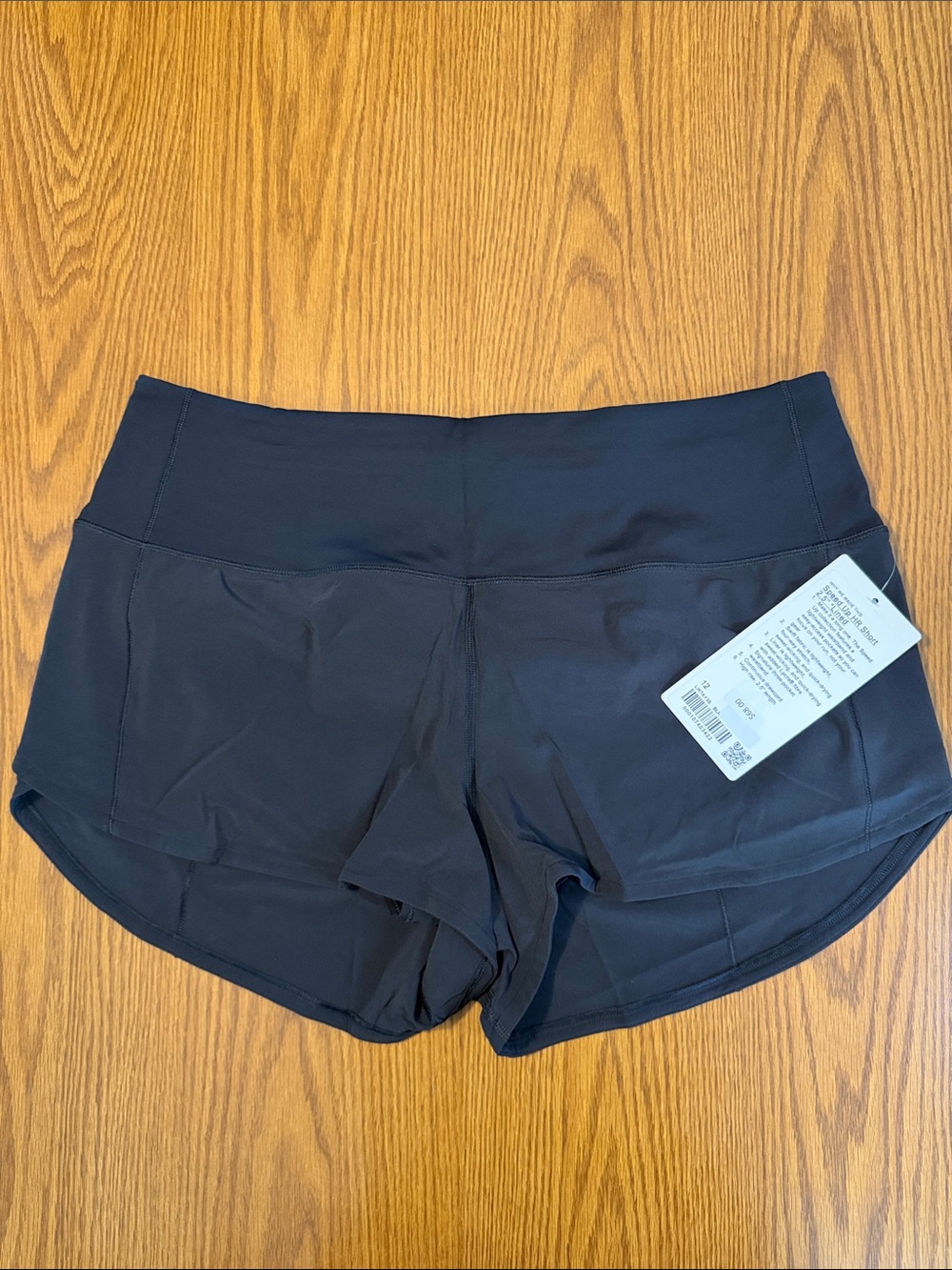 NWT Lululemon Speed Up High-Rise Lined Short 2.5" - Black (Size 12)